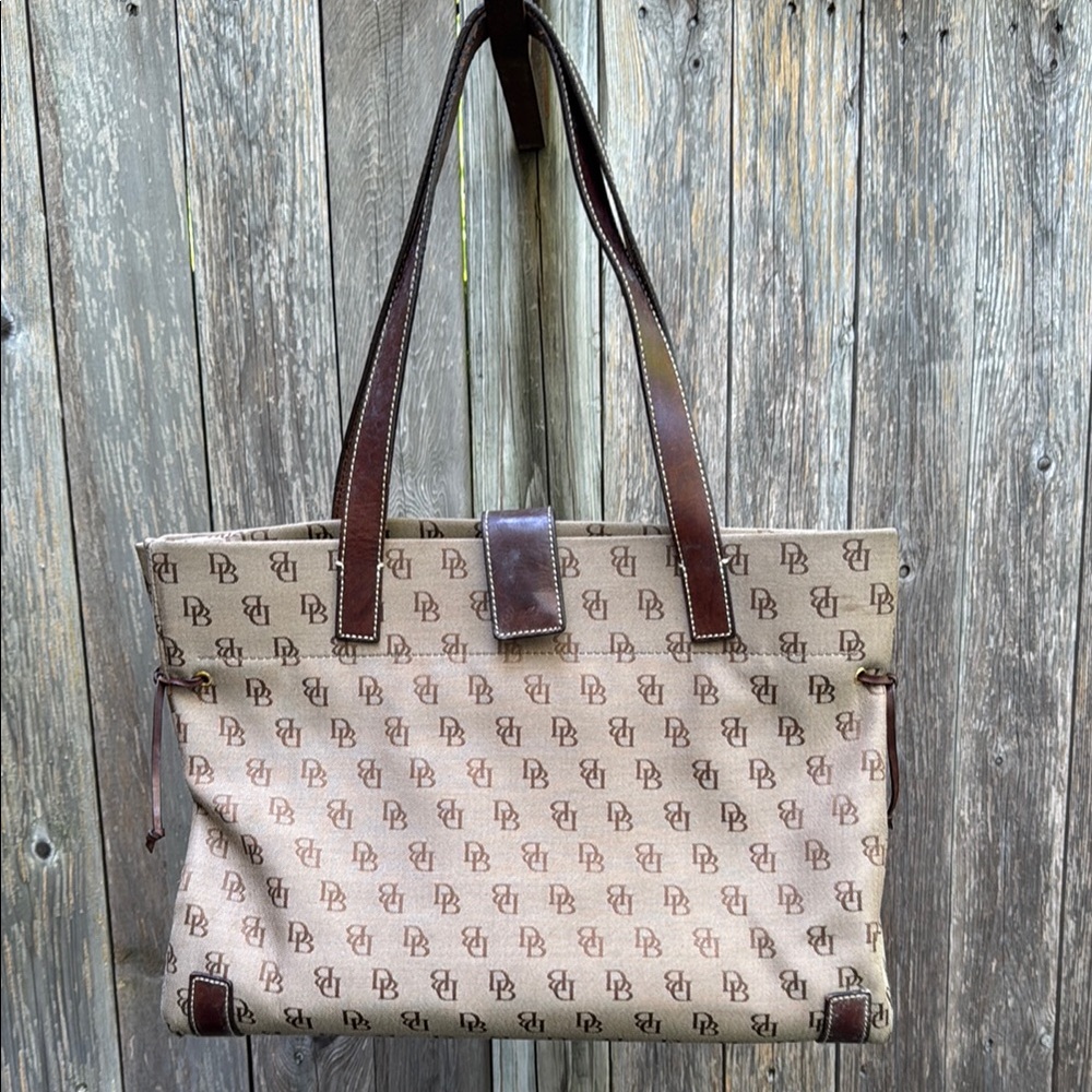 Dooney & Bourke Beige Monogram Tote
